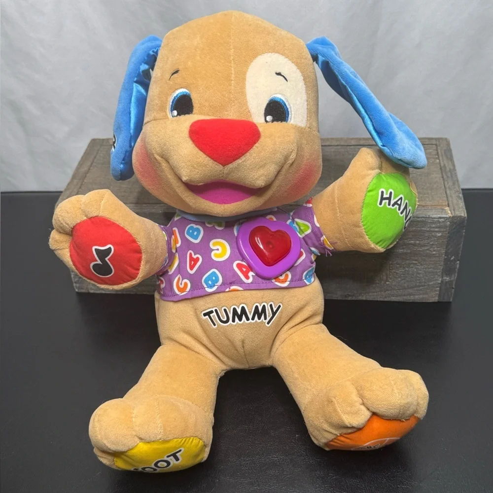 $6 Bundled💥 Fisher-Price Colorful Learning Puppy - Tan and Blue - Picture 10 of 10